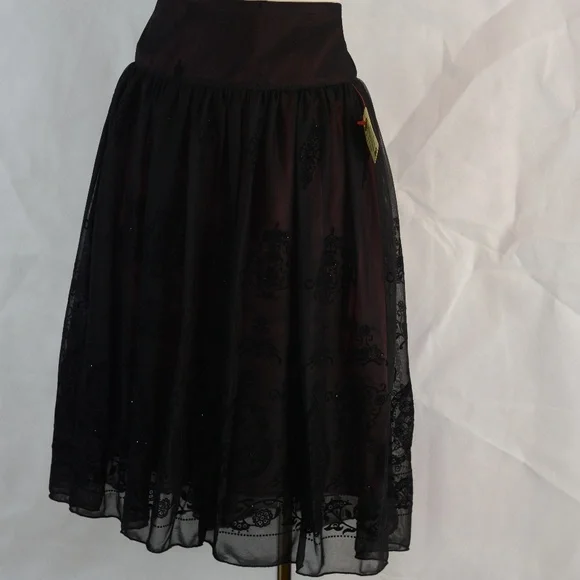 JESSICA Tule/Net/Layered Embossed Skirt SZ 12 NWT #B44 - Picture 2 of 10